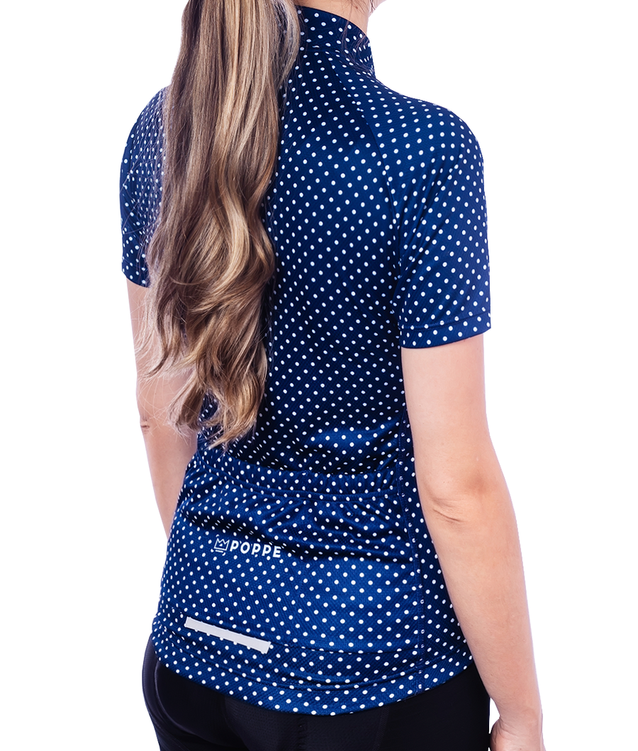 Navy Blue Dots