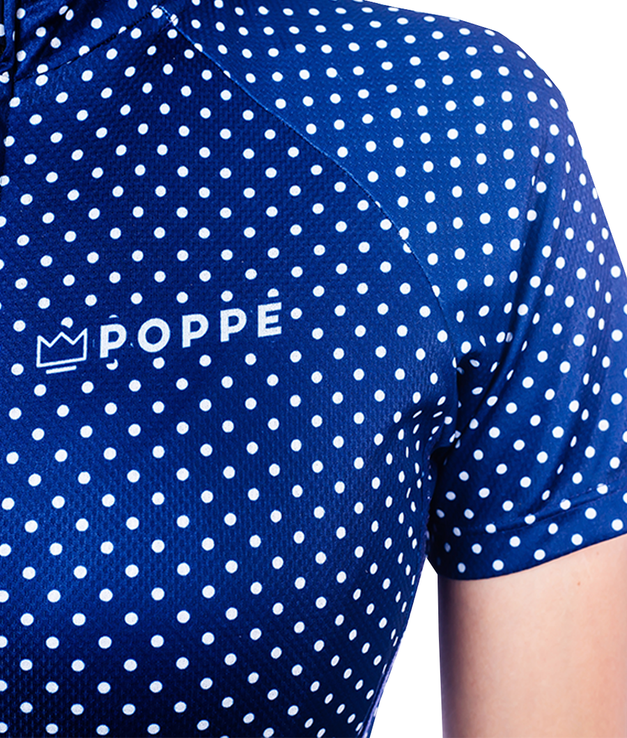 Navy Blue Dots