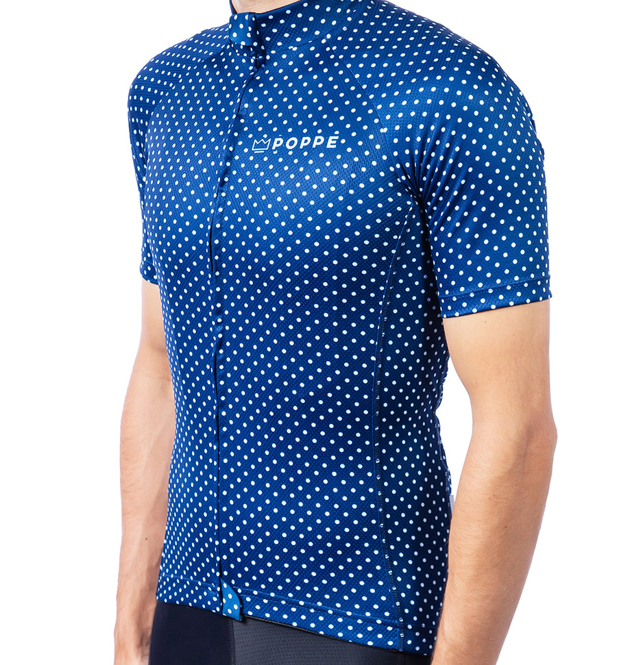 Navy Blue Dots