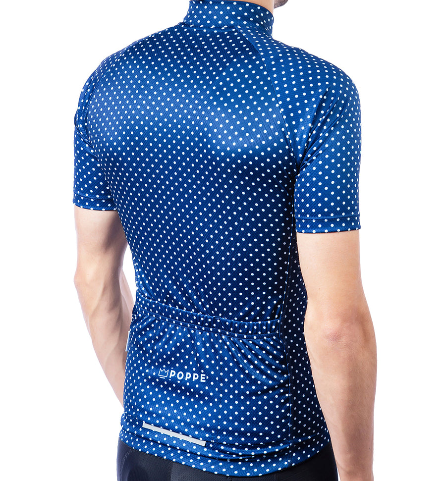 Navy Blue Dots