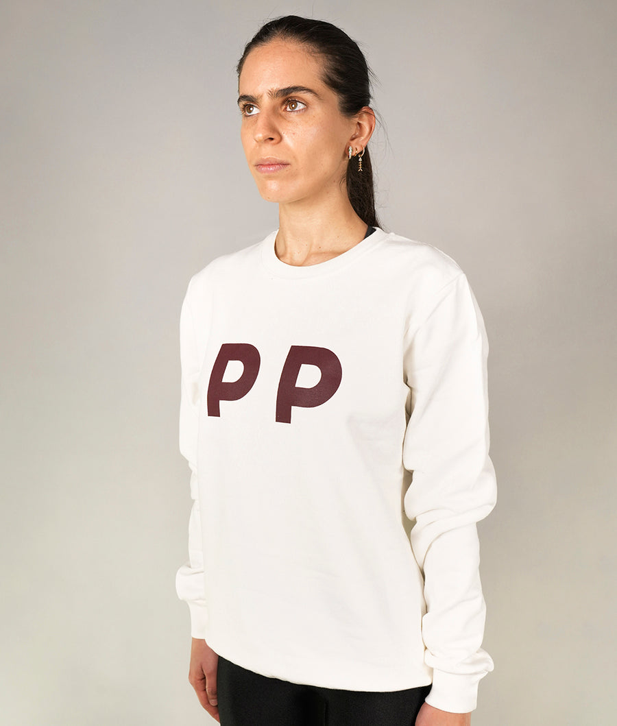 Sweatshirt PP White and Red Wine