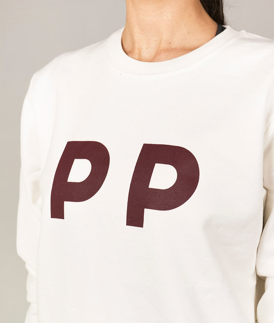 Sweatshirt PP White and Red Wine