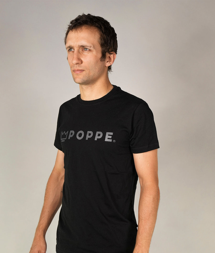 Poppe Tshirt Black and Grey