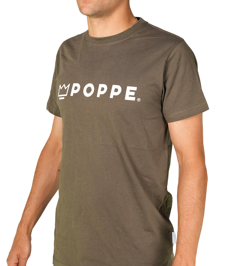 Poppe Tshirt Verde con Blanco