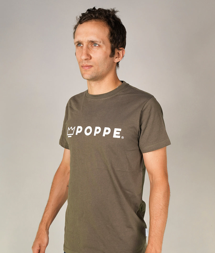Poppe Tshirt Verde con Blanco