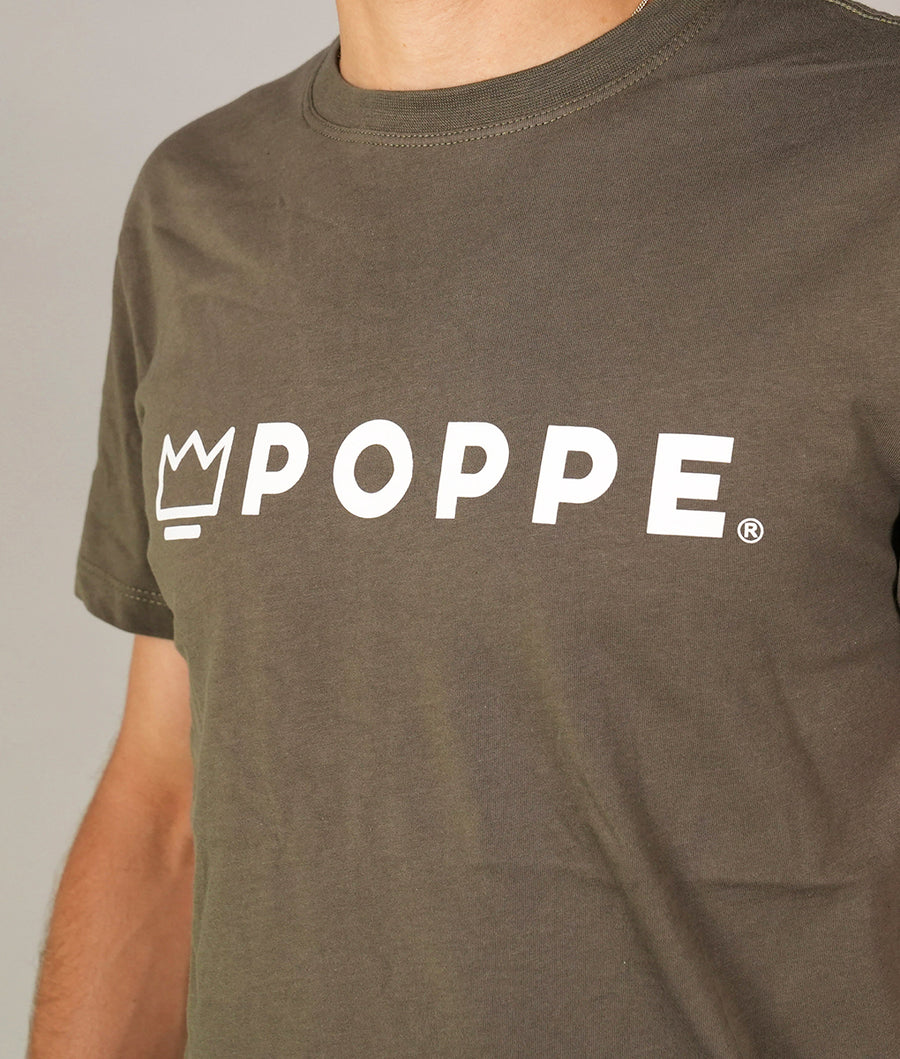 Poppe Tshirt Verde con Blanco