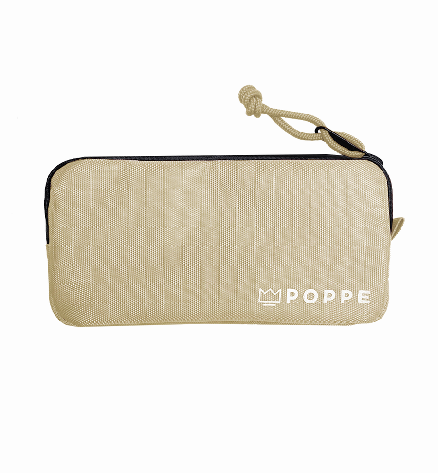 Beige cycling wallet