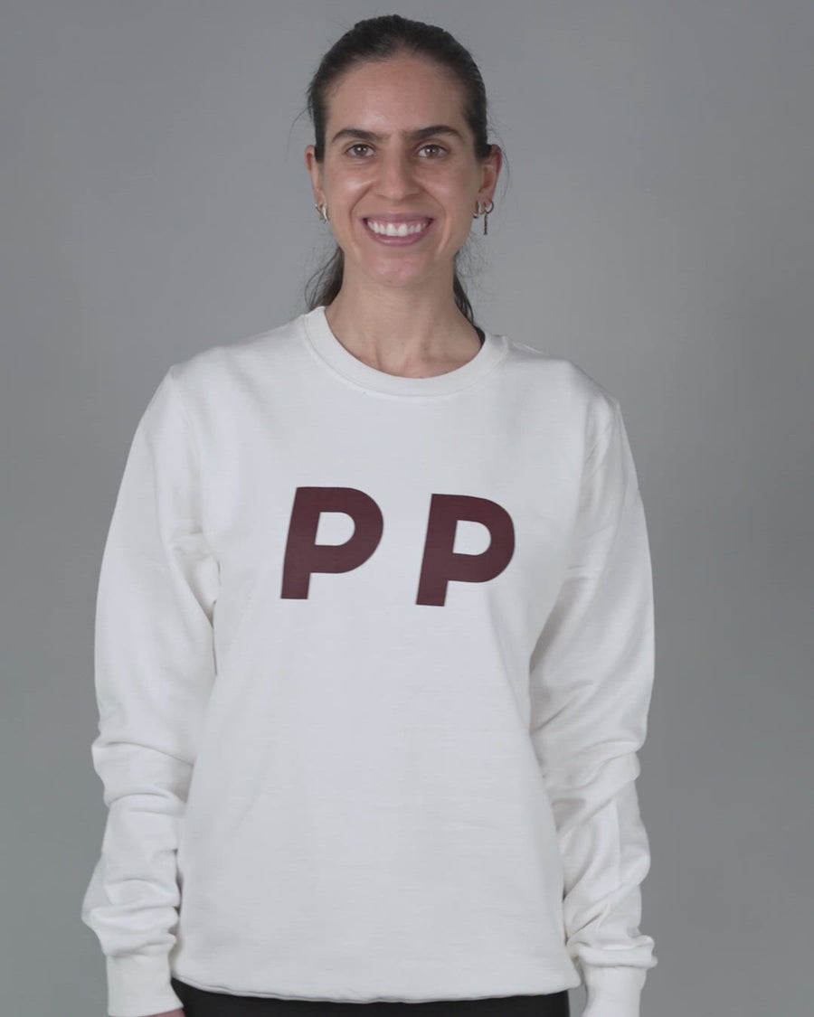 Sweatshirt PP White and Red Wine