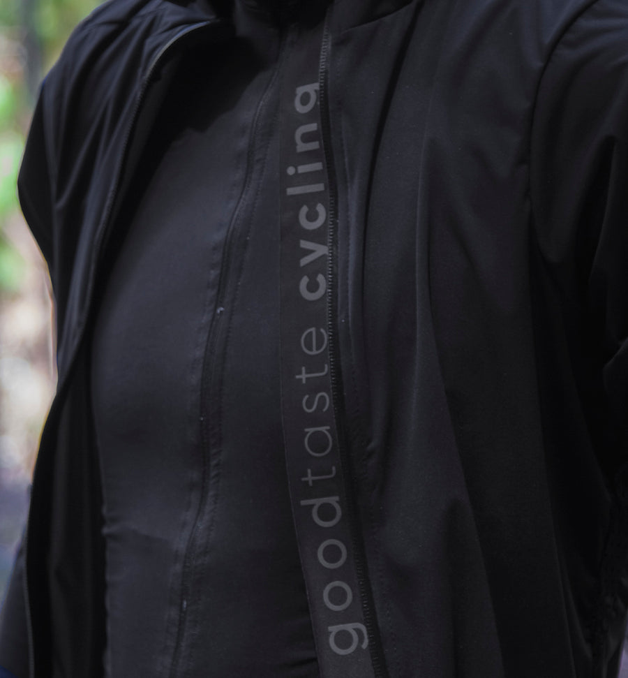 All Black Rain Jacket