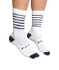 White Navy Blue Stripes